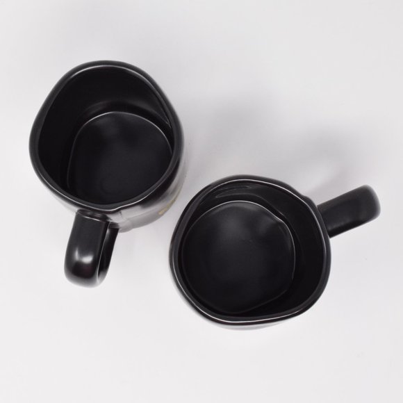 Rae Dunn Drink Mug Black & White New Cup By Magenta Halloween Set of 2 Cup - Picture 8 of 10